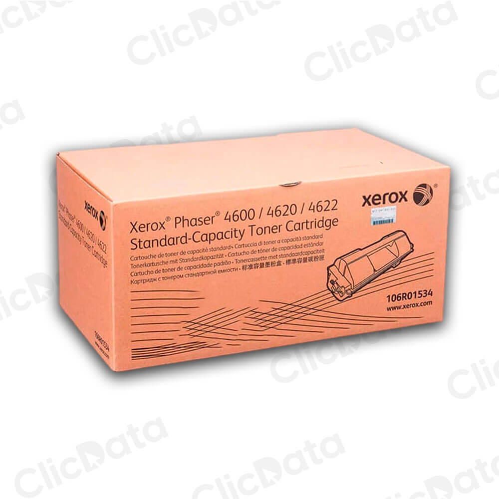 Toner Xerox 106R01534 Negro Phaser 4600, 4620 13,000 pág