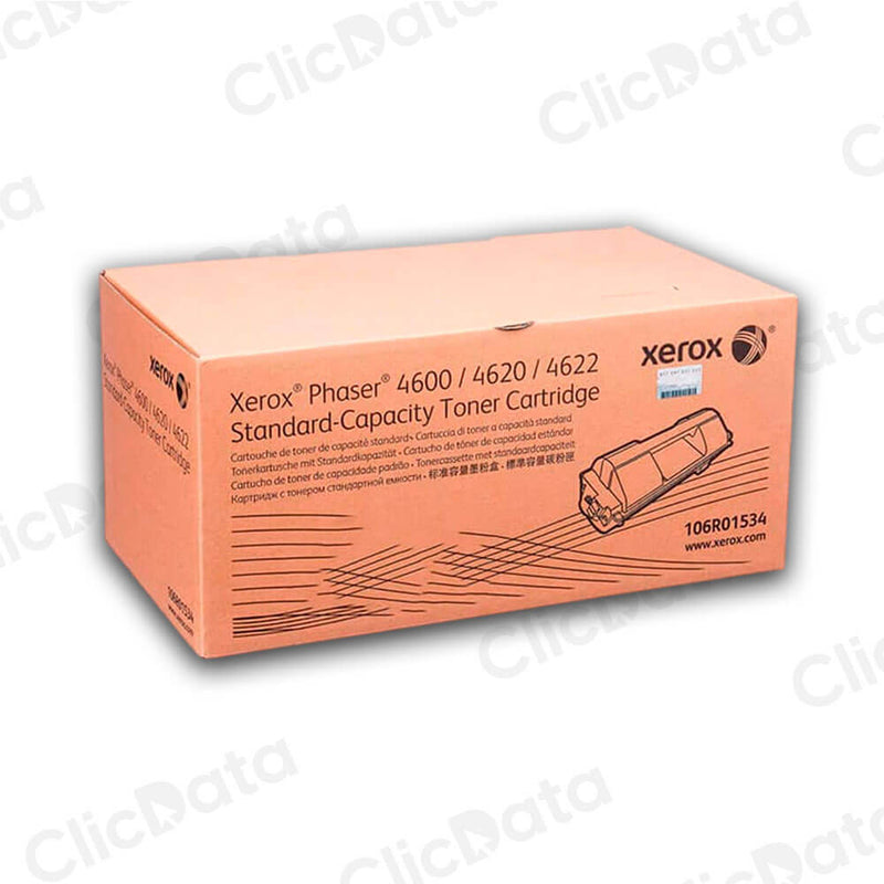 Toner Xerox 106R01534 Negro Phaser 4600, 4620 13,000 pág