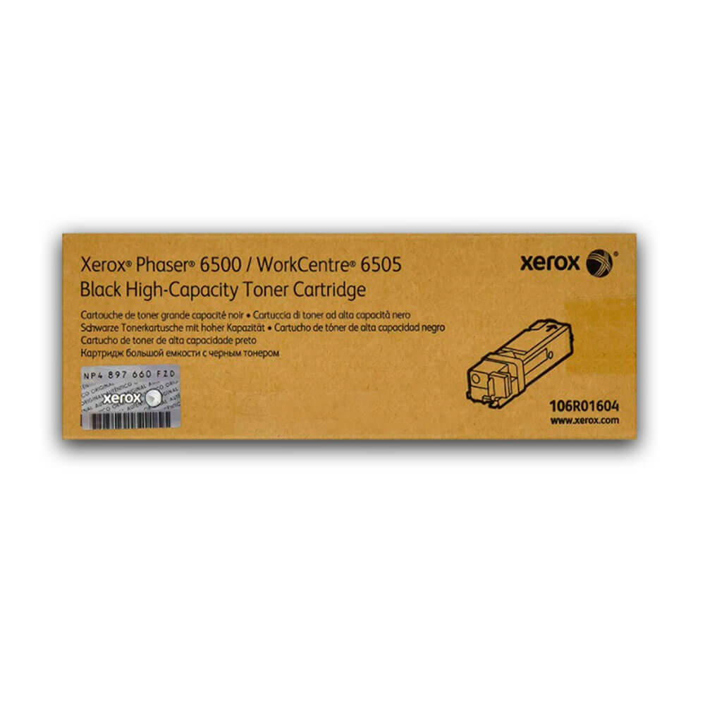 Toner Xerox 106R01604 Negro Ph 6500, WC 6505 Original