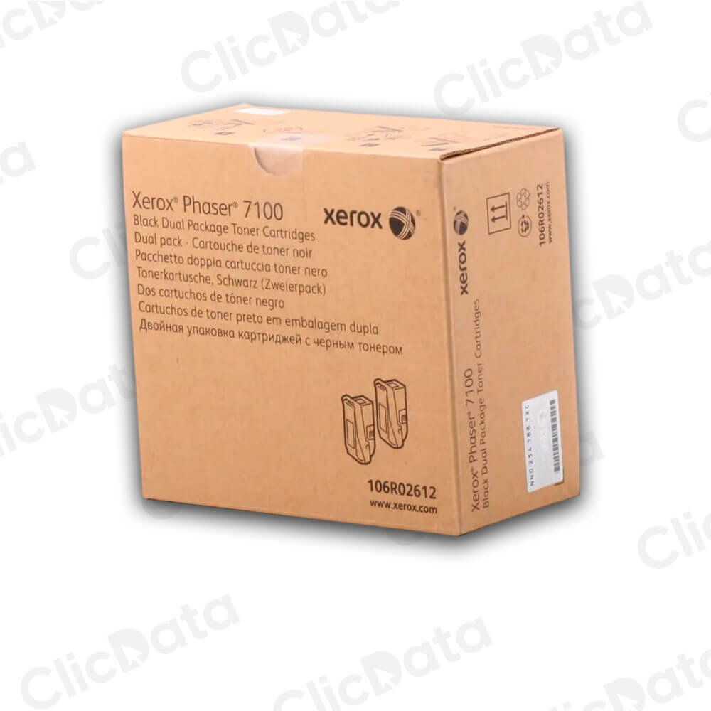 Toner Xerox 106R02612 Dual Negro PH 7100 10,000 pag