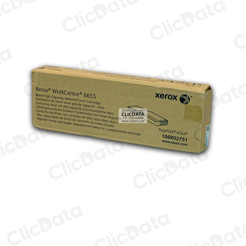 Toner Xerox 106R02751 Negro WC 6655 12,000 pág