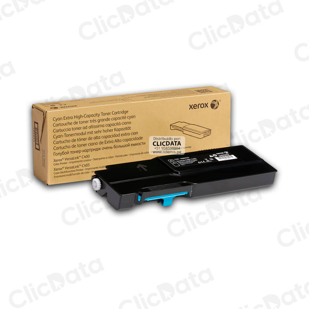 Toner Xerox 106R03534 Cyan Versalink C400, C405 8,800 pag