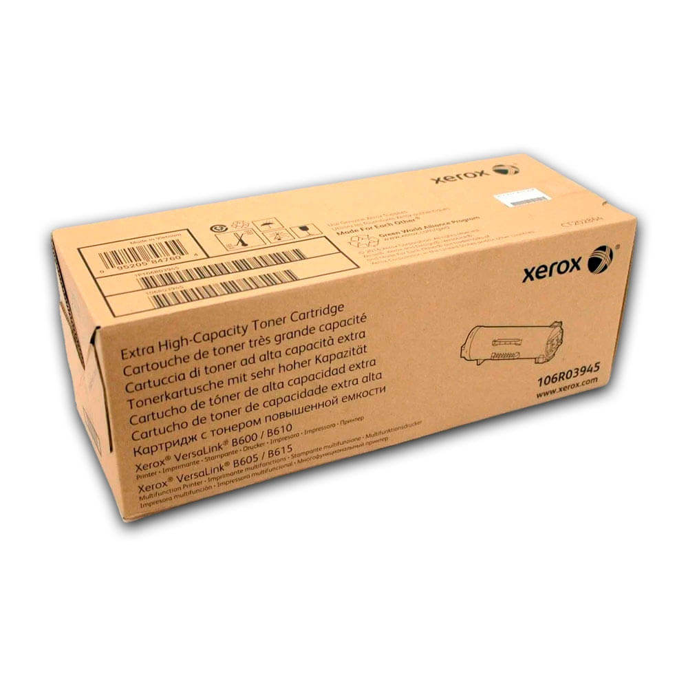 Toner Xerox 106R03945 Negro 46,700 Pag B600, B610 Original