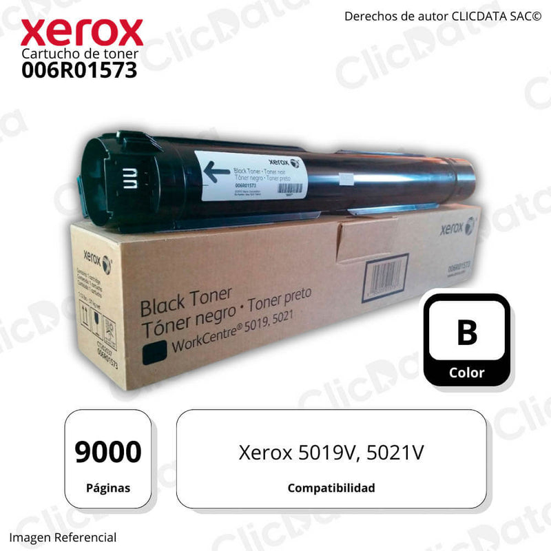 Toner Xerox 006R01573 Negro 9.000 Pág. 5019V, 5021V Original