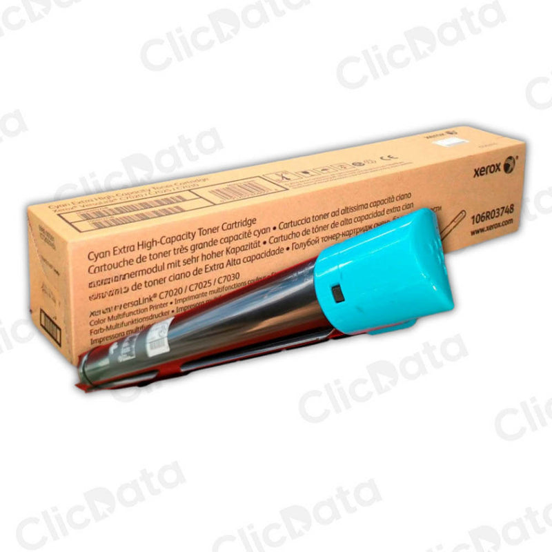 Toner Xerox 106R03748 Cyan 16,5K Pág. VersaLink C7025 Original