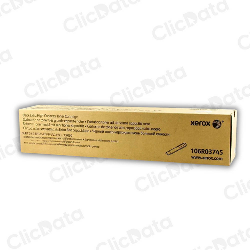 Toner Xerox 106R03745 Negro 23,6K Pág. VersaLink C7020 Original
