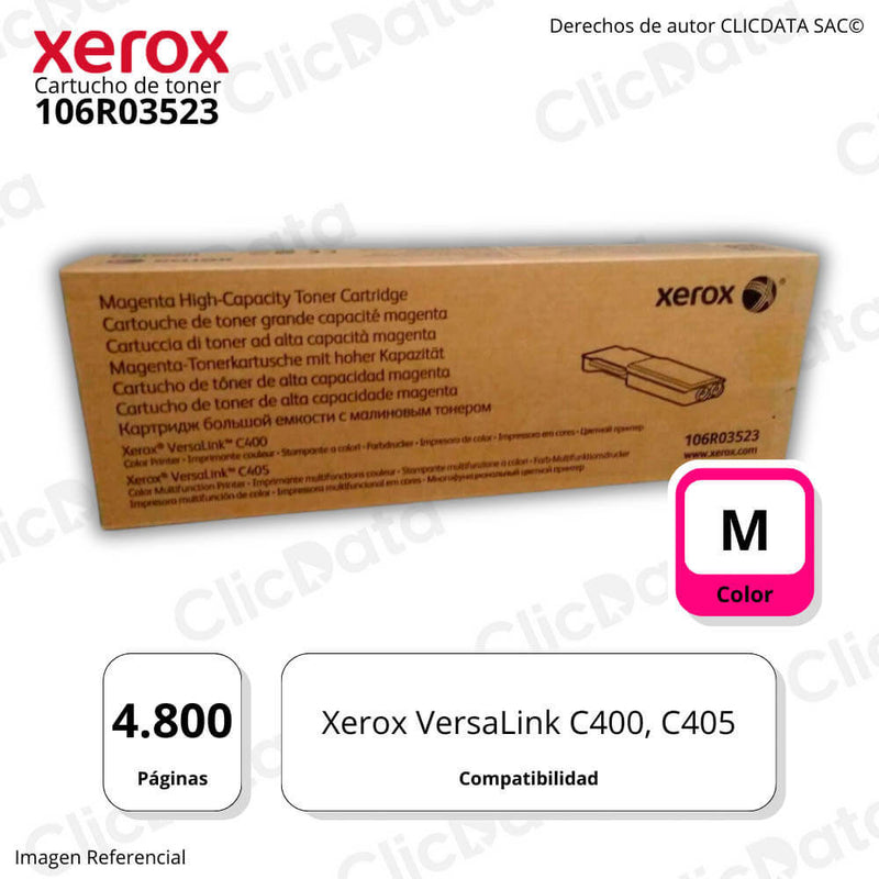 Tóner Xerox 106R03523 4,800 pág. | VersaLink C400/C405!