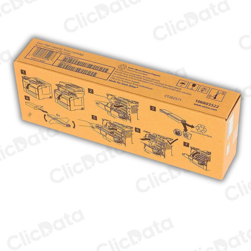 Toner Xerox 106R03522 Cyan 4,800 Pág. Xerox C405, C405 Original