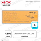 Toner Xerox 106R03522 Cyan 4,800 Pág. Xerox C405, C405 Original