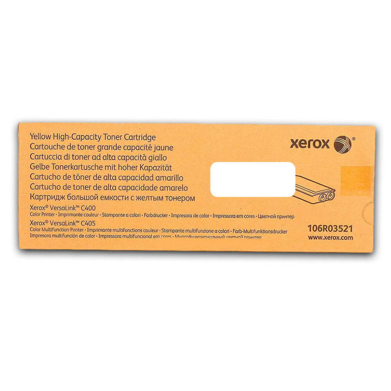 Toner Xerox 106R03521 Yellow 4,800 Pág. Xerox C400, C405 Original