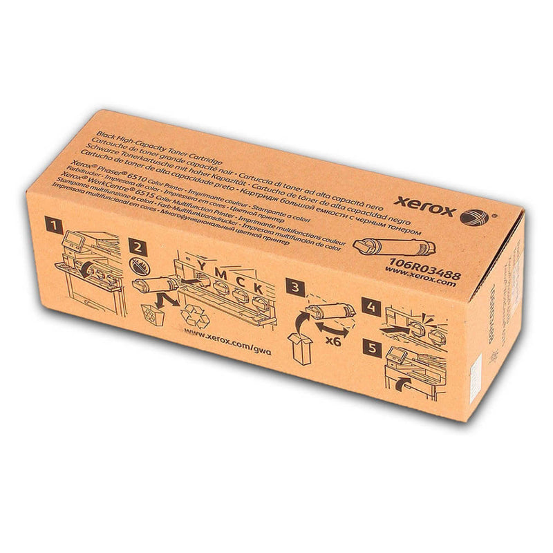 Toner Xerox 106R03488 Negro 5,500 Pág. Phaser 6510 Original