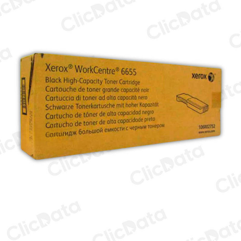 Toner Xerox 106R02752 Cyan 7,500 Pág. WorkCentre 6655 Original