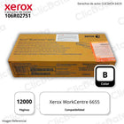 Toner Xerox 106R02751 Negro 12K Páginas WorkCentre 6655 Original