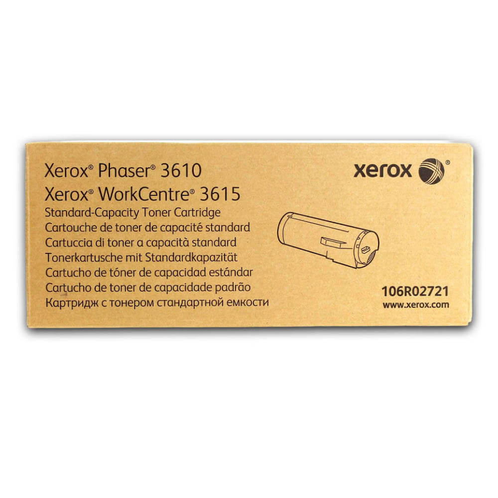 Toner Xerox 106R02721 Black 5,900 Pág. Xerox 3610, 3615 Original