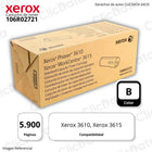Toner Xerox 106R02721 Black 5,900 Pág. Xerox 3610, 3615 Original