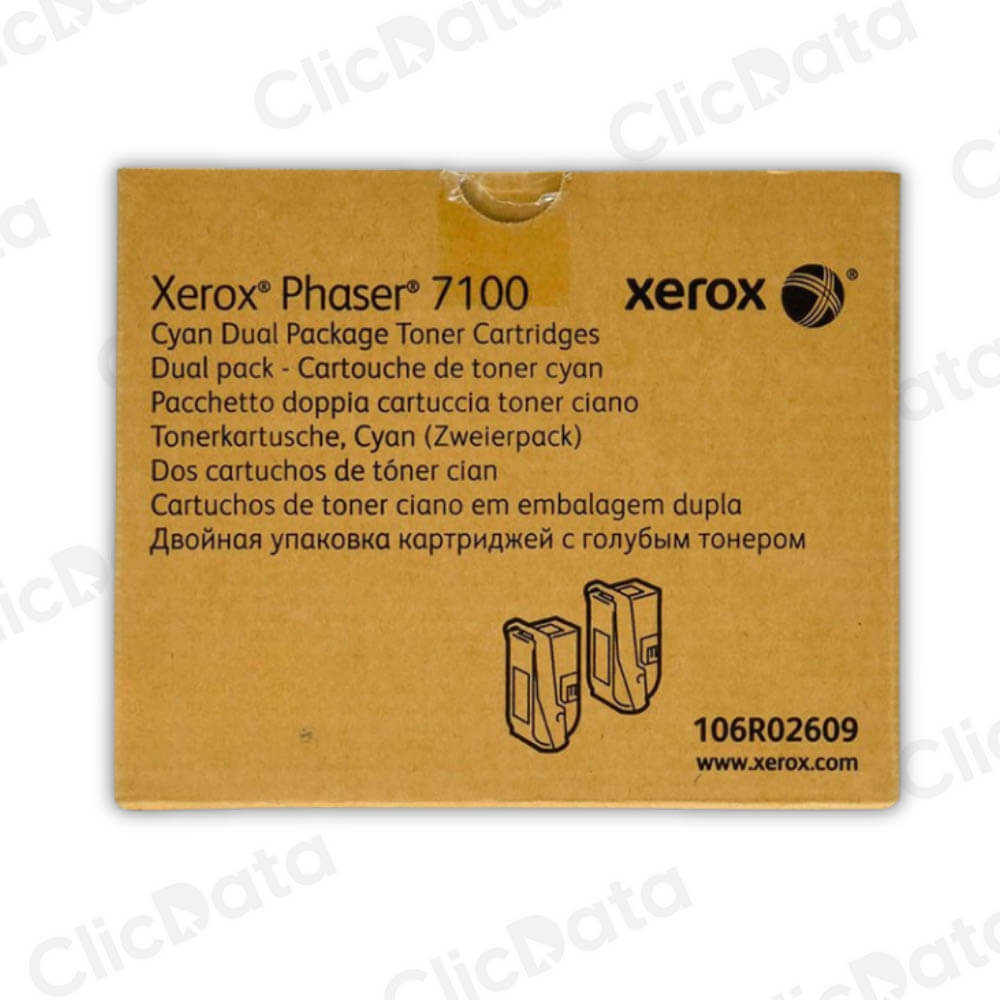 Toner Xerox 106R02609 Negro Dual Pack 9,000 Pág. 7100 Original