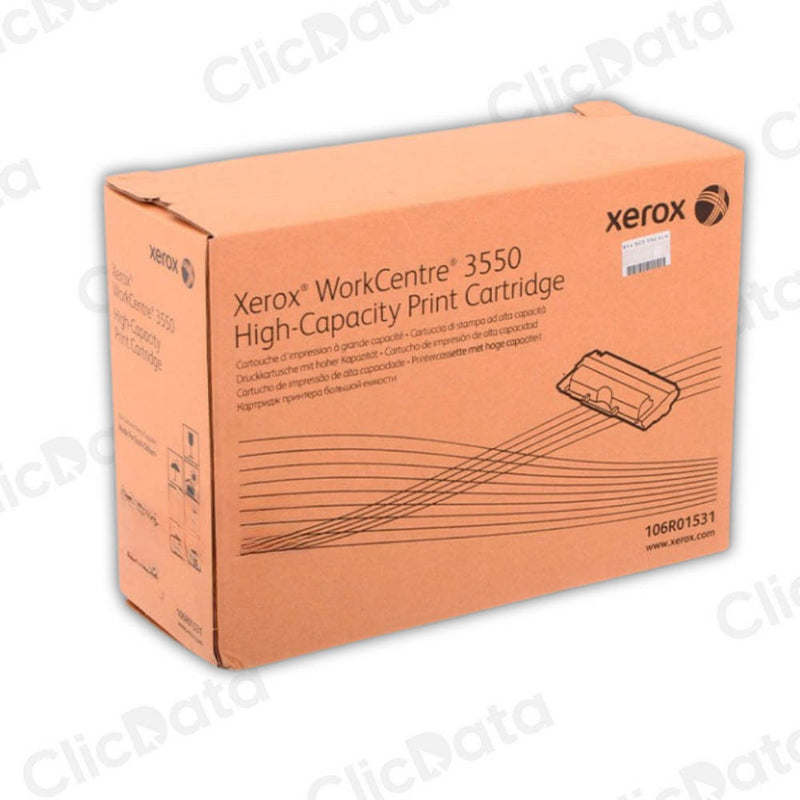 Toner Xerox 106R01531 Black 11K Pág. WorkCentre 3550 Original