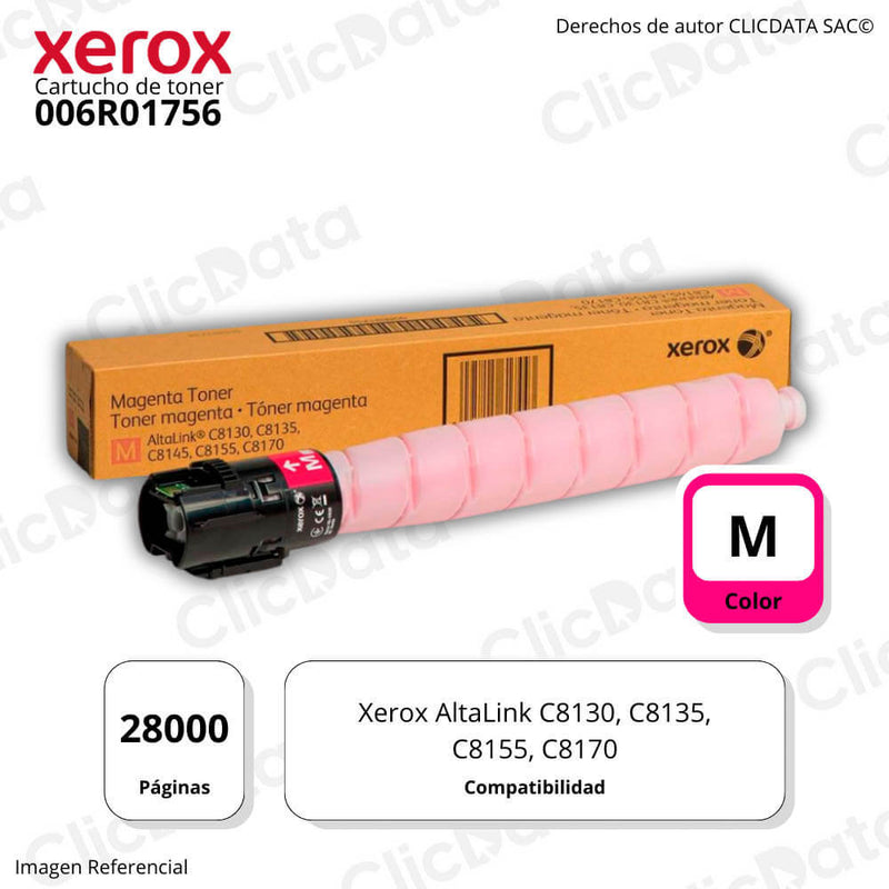 Toner Xerox 006R01756 Magenta 28,000 Pág. C8155, C8170 Original