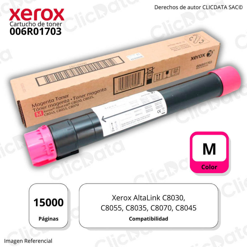 Toner Xerox 006R01703 Magenta 15 000 Pág. C8070, C8045 Original