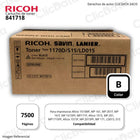 Toner Ricoh 841718 Negro 7,500 Pág. MP201, MP 161 Original