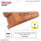Toner Ricoh 841501 Yellow 9,5K Pág. MP C2550, MP C2551 Original