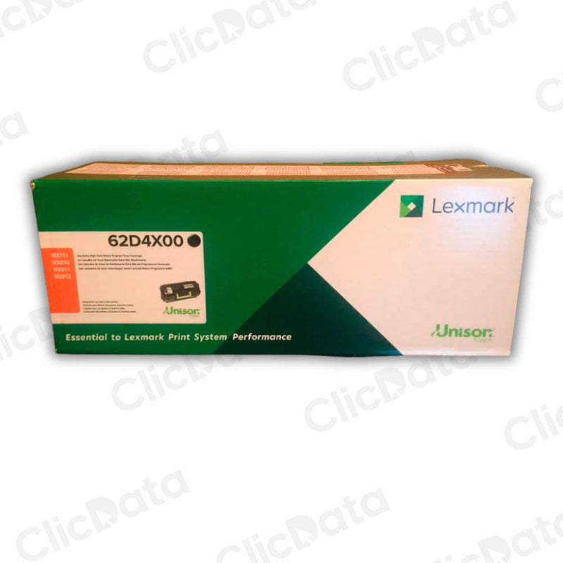 Toner Lexmark 62D4X00 Negro 45K Pág. MX711, MX810 Original