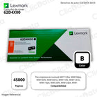 Toner Lexmark 62D4X00 Negro 45K Pág. MX711, MX810 Original