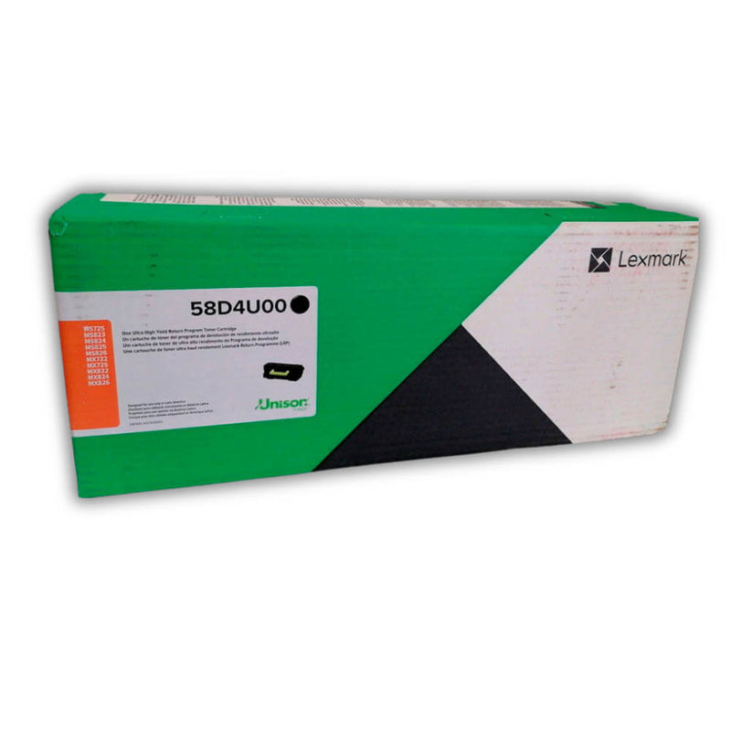 Toner Lexmark 58D4U00 Negro 55,000 Pág. MX824, MX826 Original