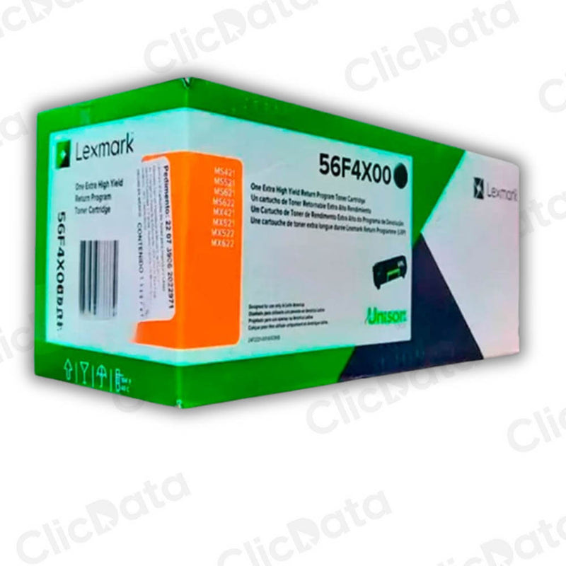 Toner Lexmark 56F4X00 Negro 20K Pág. MS421dn, ms622de Original