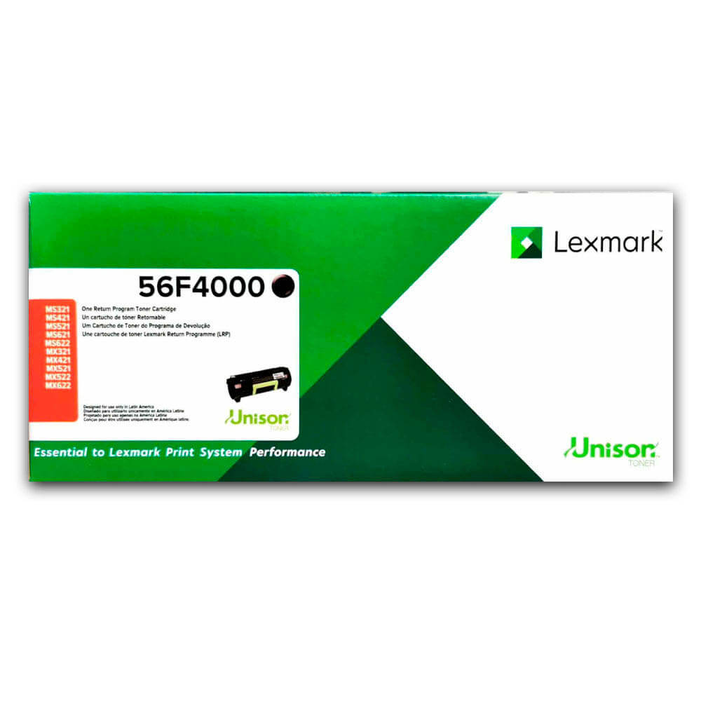 Toner Lexmark 56F4000 Negro 6K Pág. MS622de, MS321dn Original