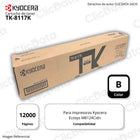 Toner Kyocera TK 8117K Negro 12K Pág. M8130, M8124 Original