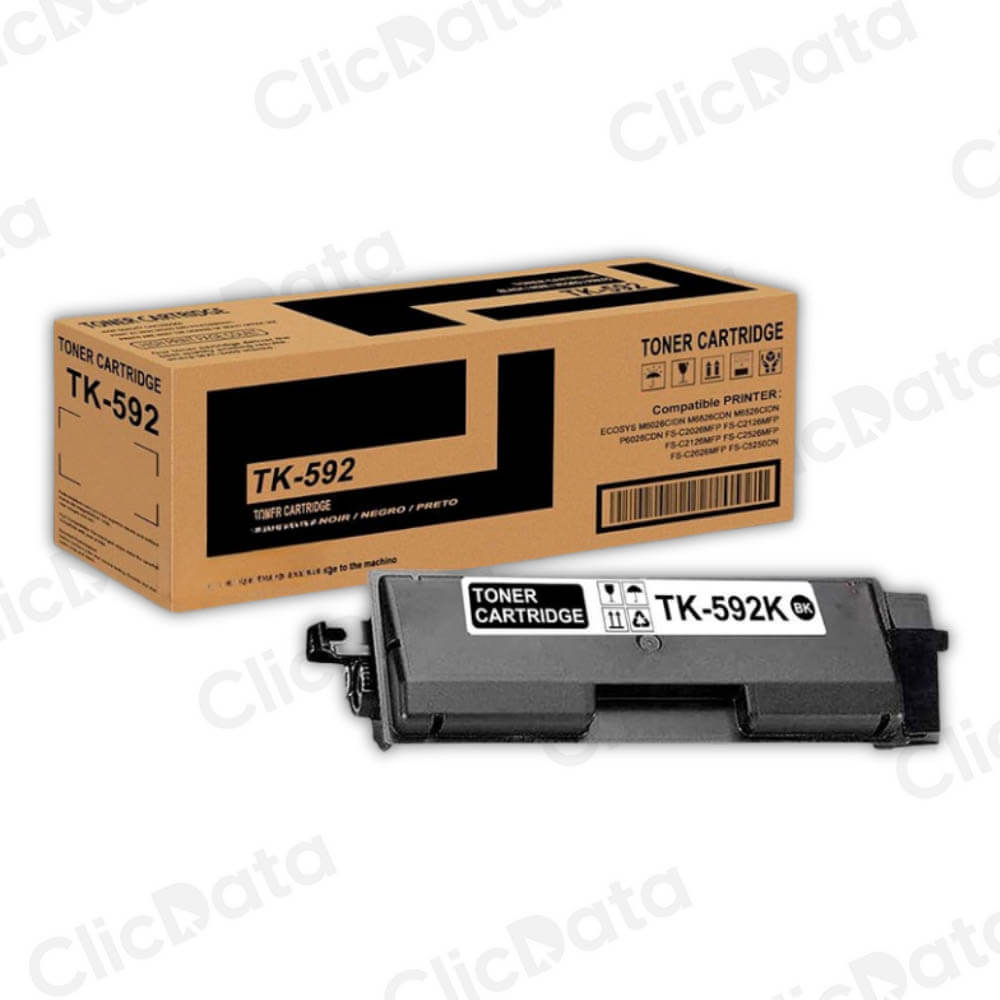 Toner Kyocera TK 592K Black 5K Pág. FsC2026Mfp, C2126Mfp Original