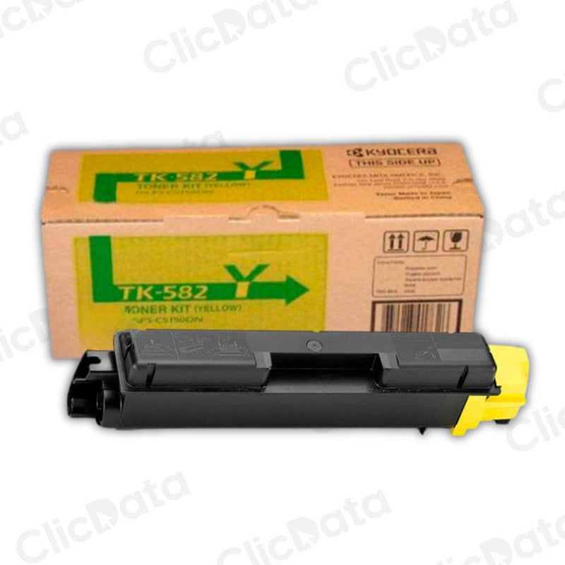 Toner Kyocera TK 582Y Yellow 2.8K Pág. FS-C5150DN Original