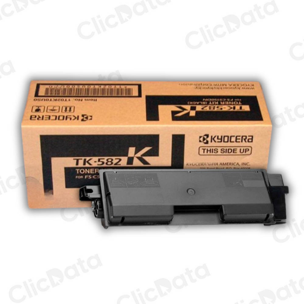 Toner Kyocera TK 582K Negro 3.500 Pág. FS-C5150dn Original