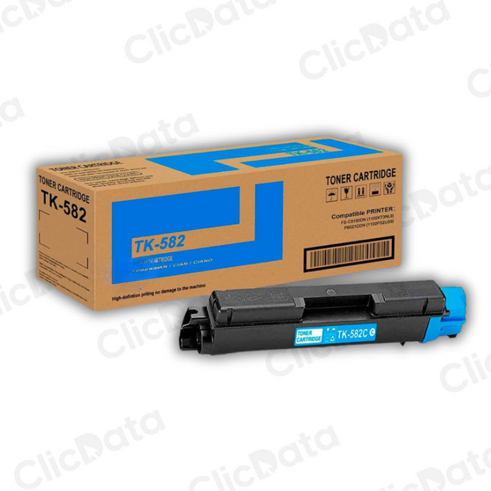 Toner Kyocera TK 582C Cyan 2.800 Pág. FS-C5150DN Original