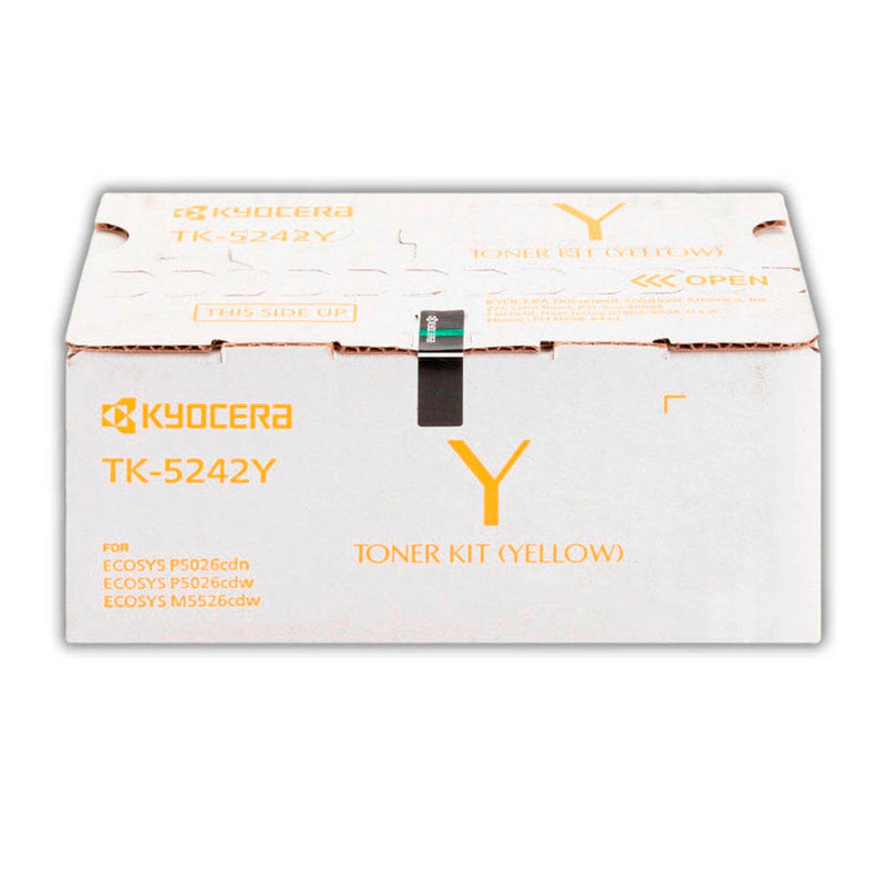 Toner Kyocera TK 5242Y Yellow 3K Pág. Ecosys M5526Cdw Original