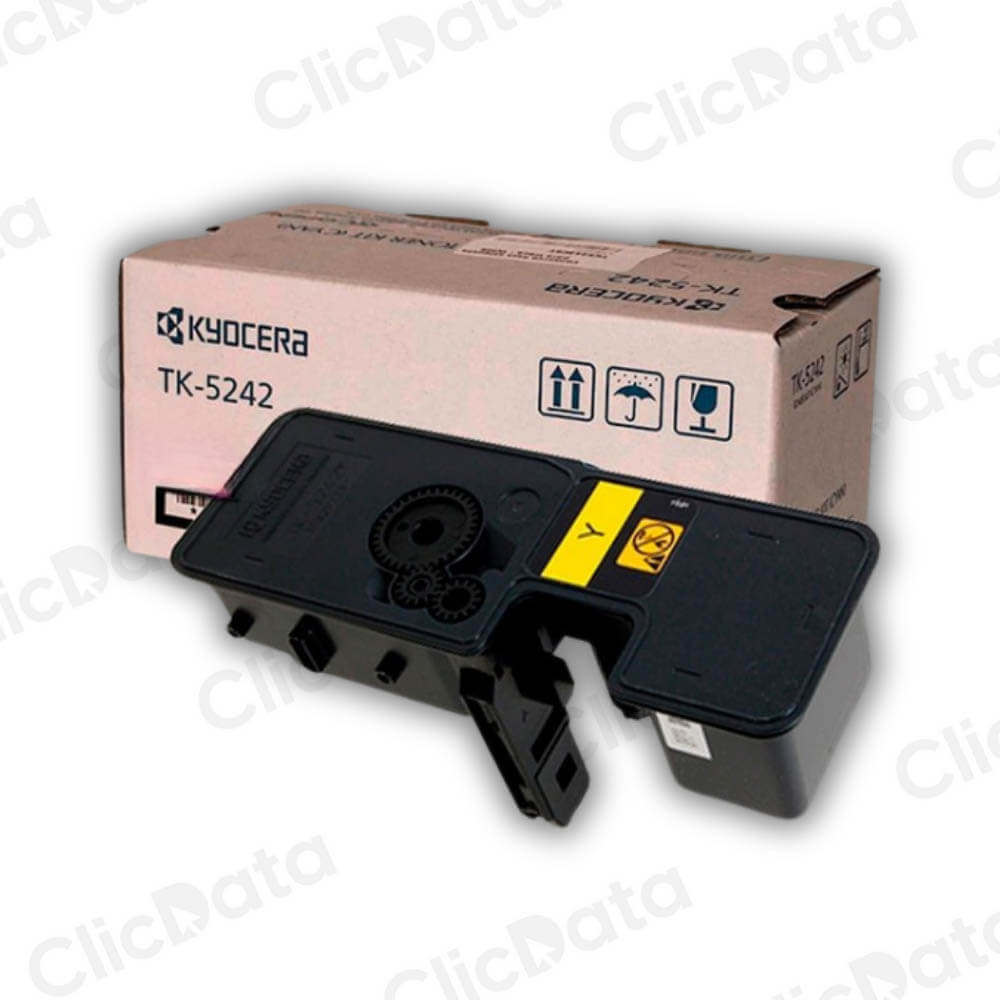 Toner Kyocera TK 5242Y Yellow 3K Pág. Ecosys M5526Cdw Original