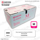 Toner Kyocera TK 5242M Magenta 3K Pág. ECOSYS M5526CDW Original