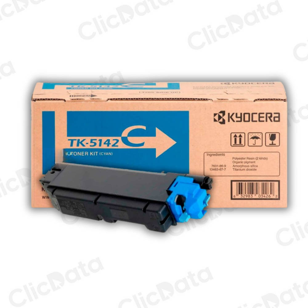 Toner Kyocera TK 5142C Cyan 5K Pág. P6130cdn, M6530cdn Original