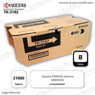 Toner Kyocera TK 3182 Negro 21K Pág. P3055dn, 3655idn Original