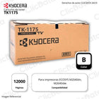Toner Kyocera TK 1175 Negro 12K Pag M2640idw, M2040 Original