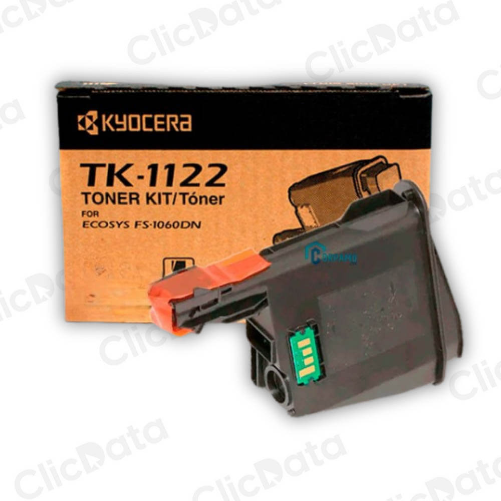 Toner Kyocera TK 1122 Negro 3,000 Pág. FS1060, 1025mfp Original