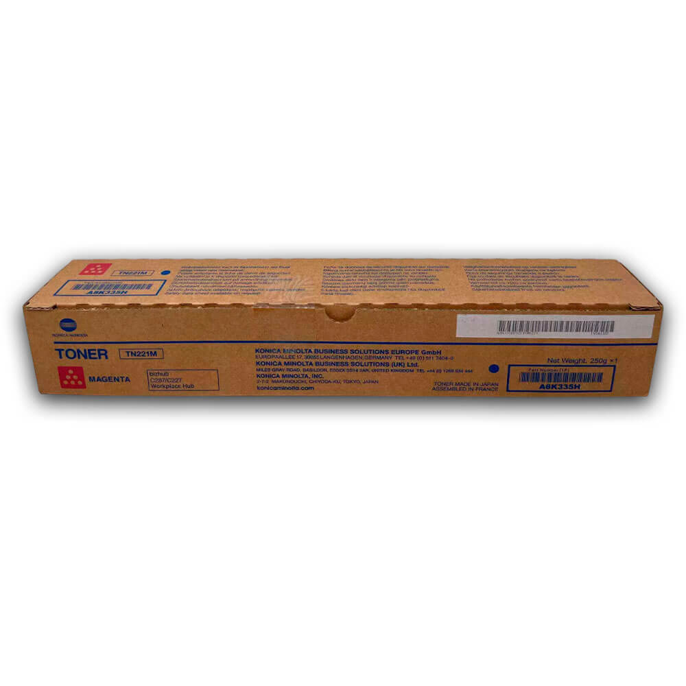 Toner Konica TN 221M Magenta A8K3330 21K Pág. C287, C227 Original