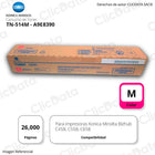 Toner Konica Minolta TN 514M Magenta 26K Pág. C558, C458 Original