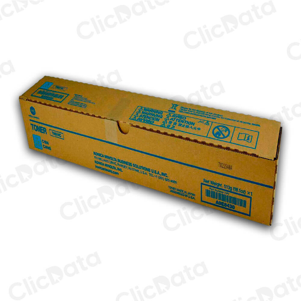Toner Konica Minolta TN 514C Cyan 26K Pág. C558, C458 Original