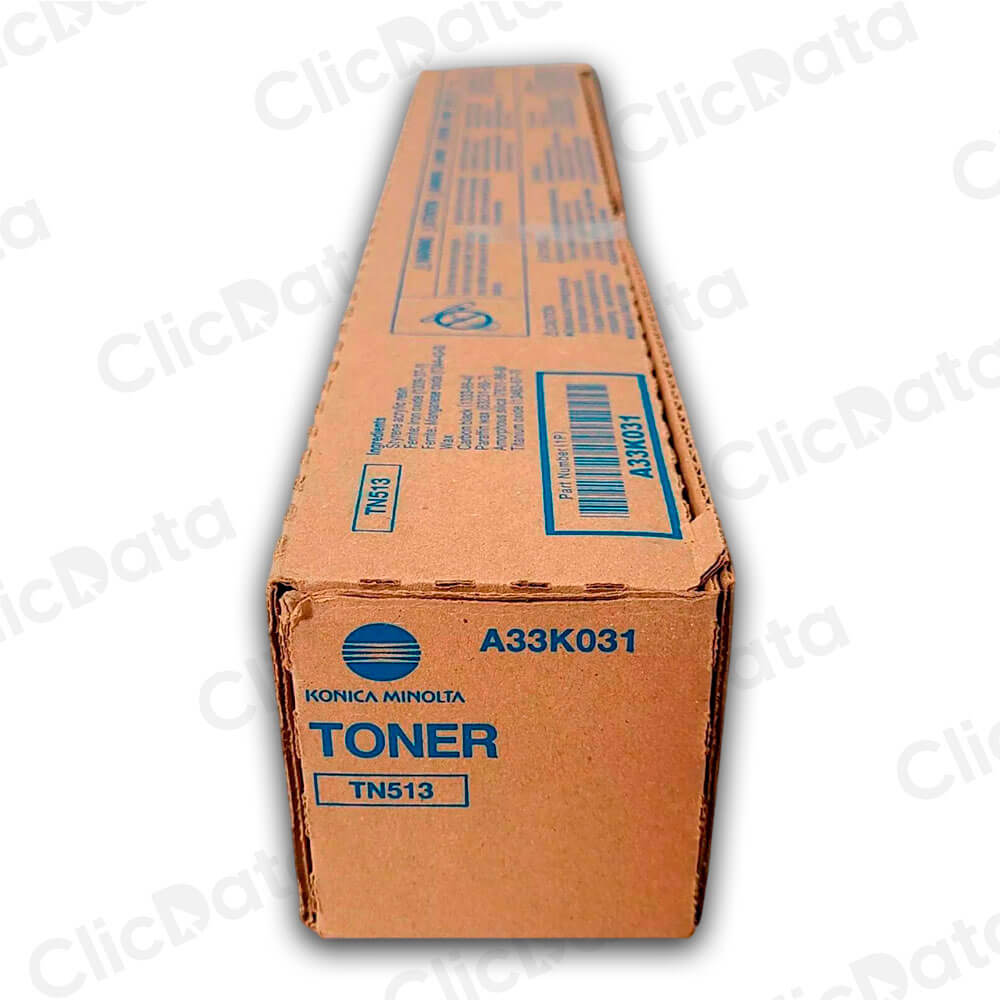Toner Konica Minolta TN 513 Black A33K091 24,4K Pág. C658, 554e  Original