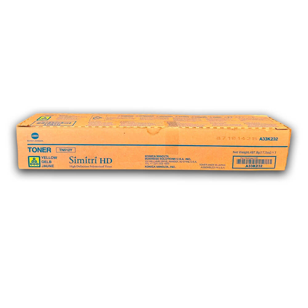 Toner Konica Minolta TN 512Y Yellow 26K Pág. C454e, C554e Original