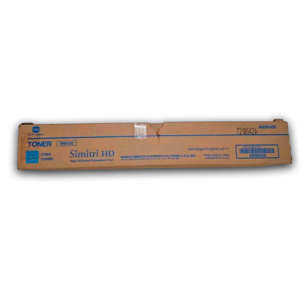Toner Konica Minolta TN 512C Cyan 26K Pág. C454e, C554e Original