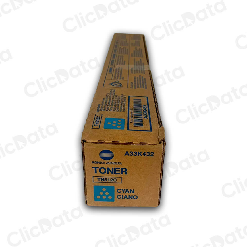 Toner Konica Minolta TN 512C Cyan 26K Pág. C454e, C554e Original