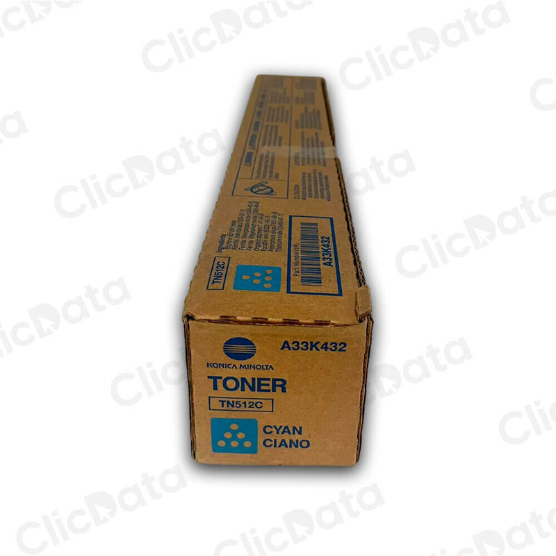 Toner Konica Minolta TN 512C Cyan 26K Pág. C454e, C554e Original